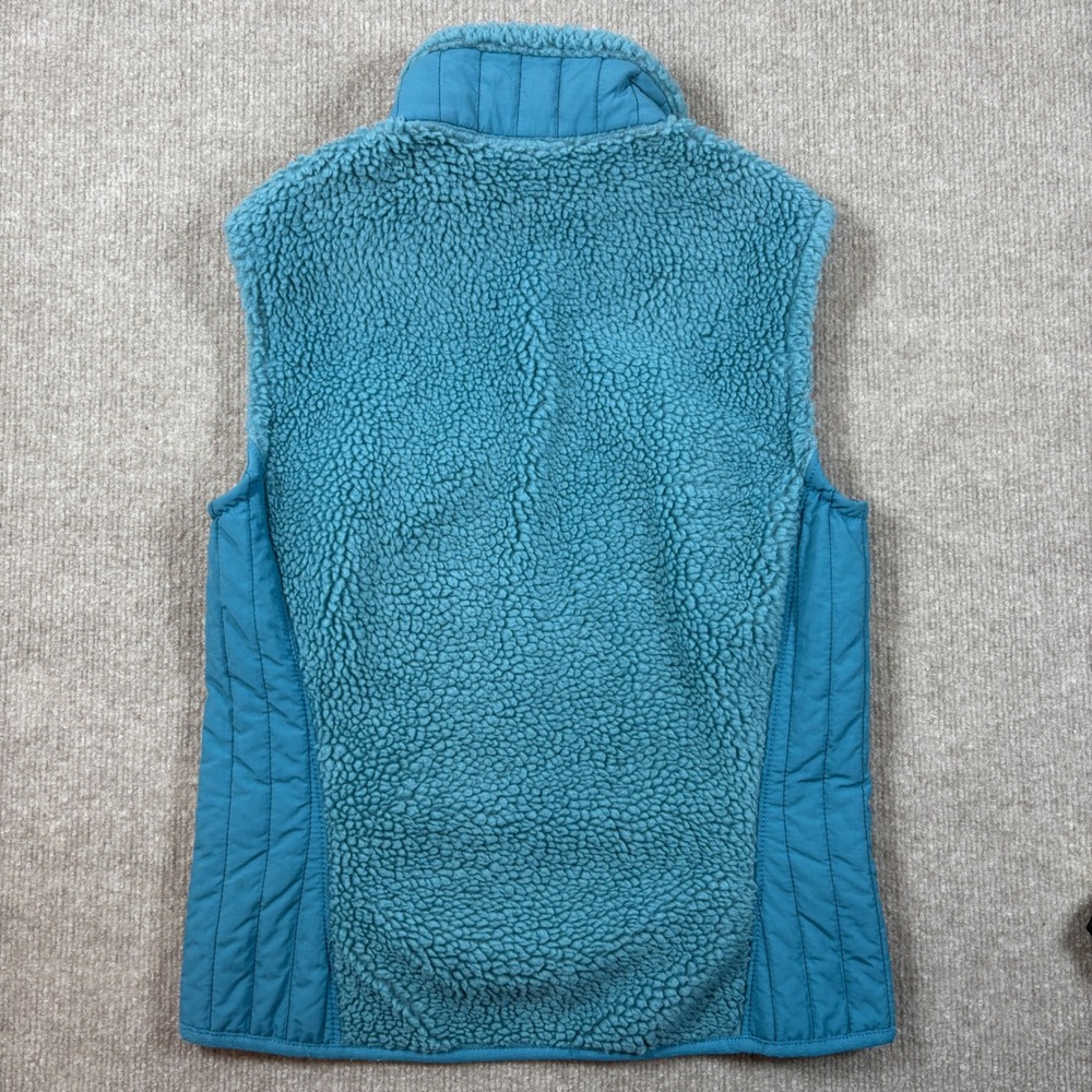 Patagonia Teal Deep Pile Retro-X Fleece Vest Women's Size Small 23080 - Picture 4 of 8